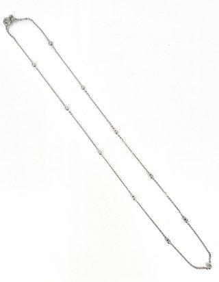 048-02-00255 Collar Oro Blanco 18K