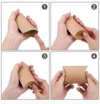 100 Cajas de Papel Kraft con Cuerda