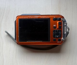 Cámara Panasonic Lumix Naranja Sumergible