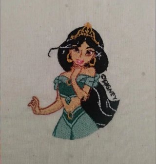 Funda libro/tablet Princesas Disney bordadas