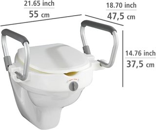 Asiento y tapa de inodoro Wenko Secura