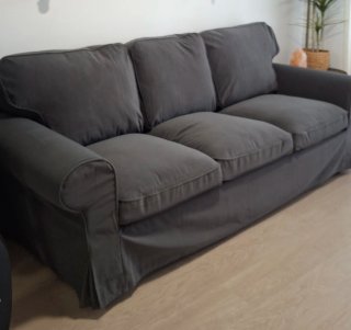Sofá IKEA EKTORP 3 plazas Gris Oscuro,