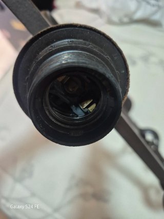 Lámpara forjada metal y cristal