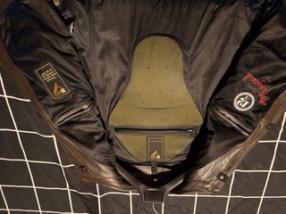 Chaqueta de cuero moto deportiva