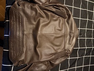 Chaqueta de cuero moto deportiva