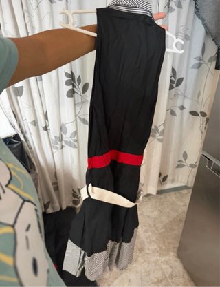 Vestido Moschino Negro/Rojo Talla M
