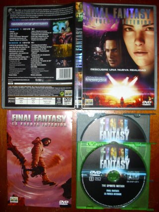 Final Fantasy La Fuerza Interior 2 DVDs