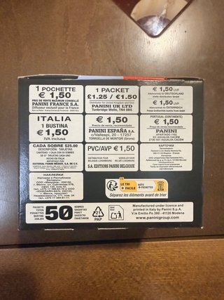 Caja Cromos Panini Mundial 2026 - 50 Sobres