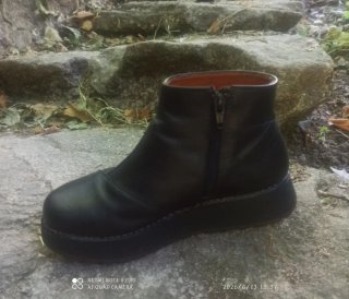 Botines negros de cuero
