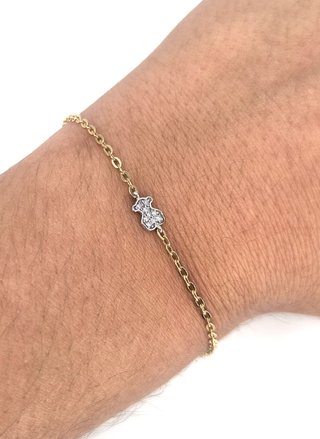 048-05-00258 PULSERA ORO BICOLOR 18K BEBE TOUS