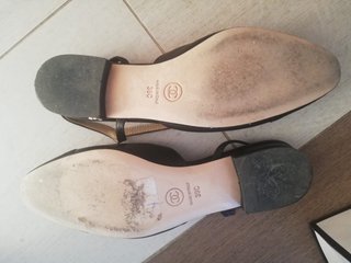 Chanel Zapatos Planos Piel Negro Talla 39.