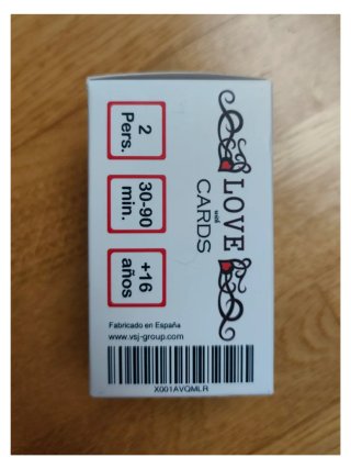 Juego de cartas Parejas Love Cards