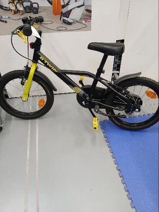 Bicicleta niños 16 pulgadas Btwin 500 Dark Hero negra 4,5 -