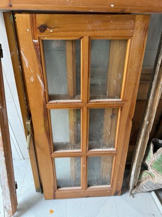 Ventanas doble de madera con cristales