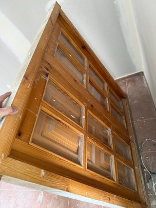 Ventanas doble de madera con cristales