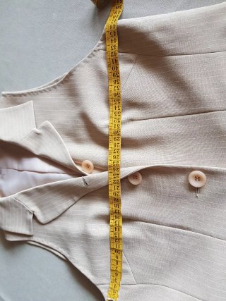Chaleco largo beige T40