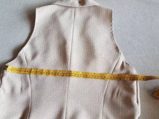 Chaleco largo beige T40