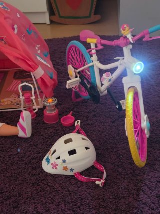 Muñeca Nancy Camping Bike