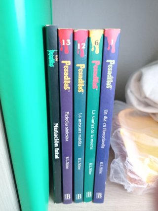 Lote libros Pesadillas 1, 6, 12 y 13