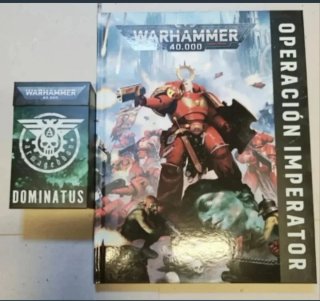 Libro Warhammer 40k Dominatus y Mazo de cartas
