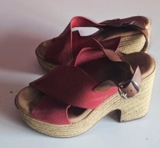 Lote de zapatos de tacón y cuña