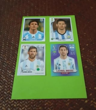 Lote Cromos Messi Mundiales 2010-2022.