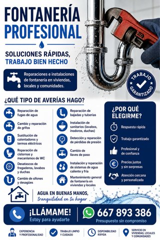 fontanero urgente 24 horas
