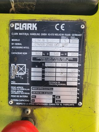 Carretilla elevadora Clark
