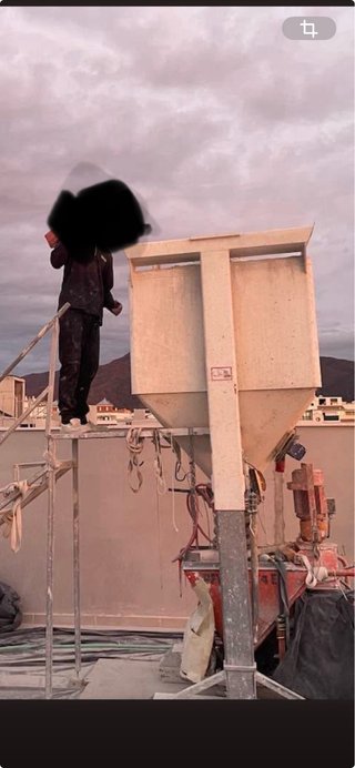 Silo para máquina de proyectar