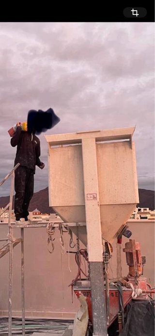 Silo para máquina de proyectar