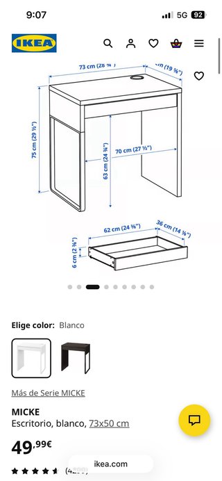 Escritorio y silla infanfil