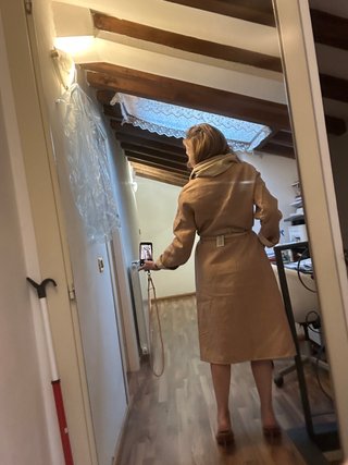Cappotto Hermes Beige/Marrone double/face 38 FR