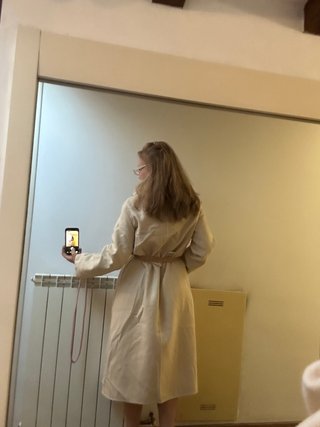 Cappotto Hermes Beige/Marrone double/face 38 FR
