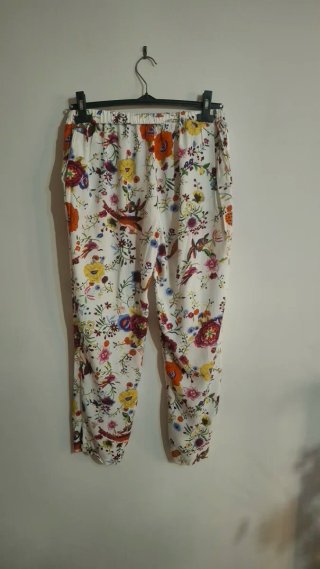 Set 2 pantaloni cotone con elastico e tasche later