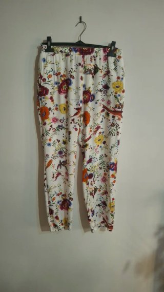 Set 2 pantaloni cotone con elastico e tasche later