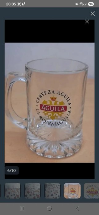 Juego 3 Copas Cerveza Aguila + Regalo, 12 eur.