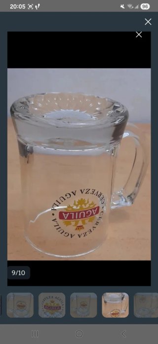 Juego 3 Copas Cerveza Aguila + Regalo, 12 eur.
