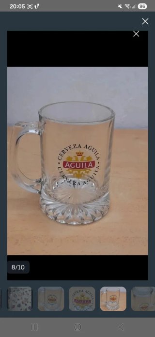 Juego 3 Copas Cerveza Aguila + Regalo, 12 eur.