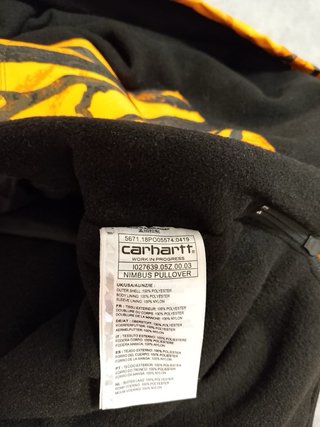 Chaqueta Carhartt Naranja Camuflaje Árboles S
