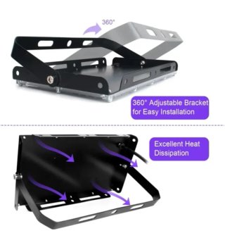 Foco LED UV Negro