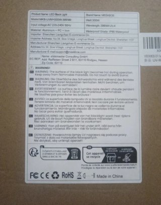 Foco LED UV Negro