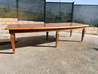 Mesa antigua de roble artesanal comedor o despacho