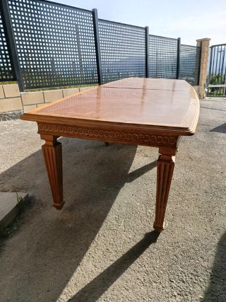 Mesa antigua de roble artesanal comedor o despacho