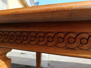 Mesa antigua de roble artesanal comedor o despacho