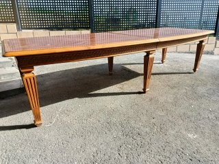 Mesa antigua de roble artesanal comedor o despacho