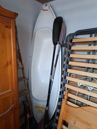 Canoa de poliéster rígida