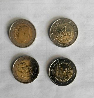 Lote 12 monedas 2€ conmemorativas