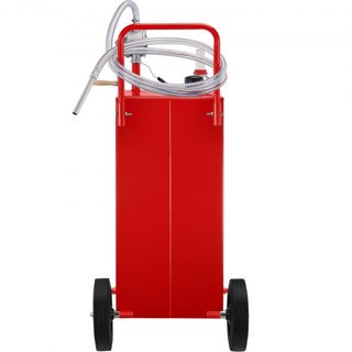 Caddy de Combustible de 30 Galones, Tanque de Almacenamiento de Gas & 4 Ruedas, con Bomba de Transferencia Manual, Contenedor de Combustible de Gasolina y Diésel para Autos, Cortadoras de Césped, ...