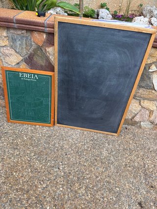 2 Pizarras Madera 65x96 y 45x55