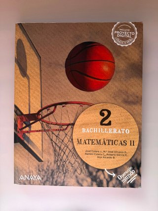 Matemáticas II. 2o de Bachillerato